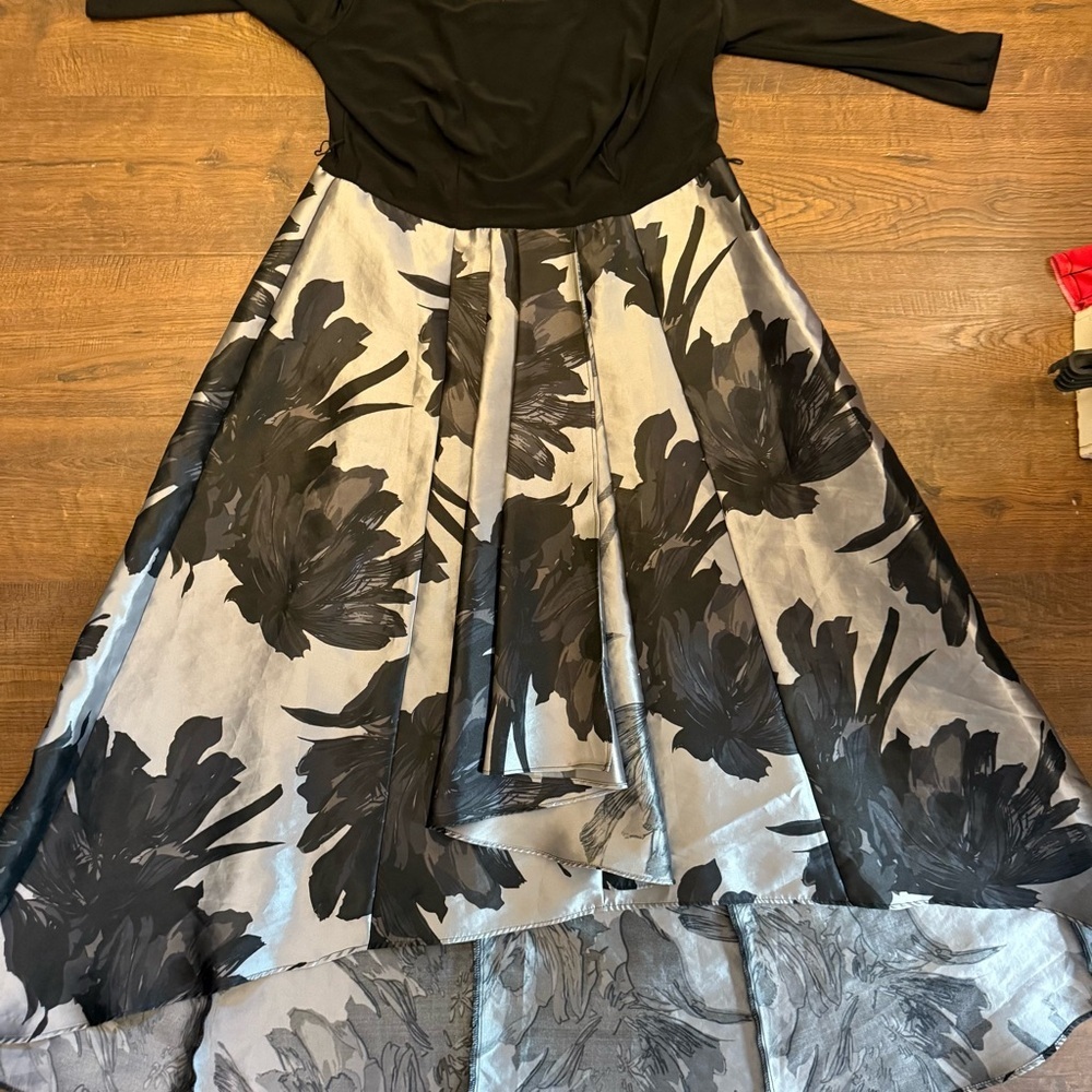 R&M Richards Vintage Fit & Flare Hi-Low Gown Dress - Picture 3 of 7